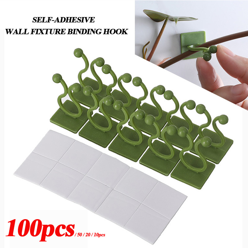 Vine Climbing Plastic - 100 Buah-Klip Perlengkapan Dinding Memanjat Tanaman